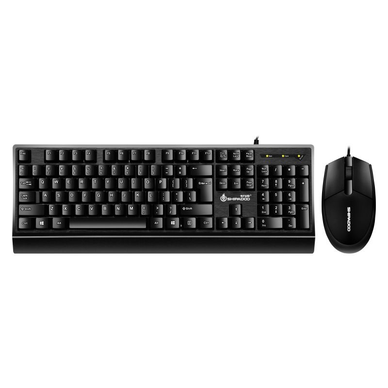 Wired keyboard and mouse set computer business office game keyboard and mouse waterproof factory wholesale 