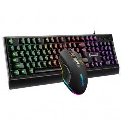 Mechanical feel game keyboard and mouse set busine...