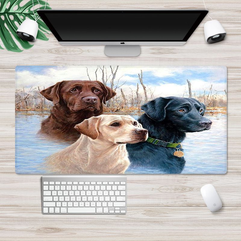 Ins Nordic wind pad mouse pad thickened large lock edge anti slip advertising pad wrapped desk pad white embryo customization 