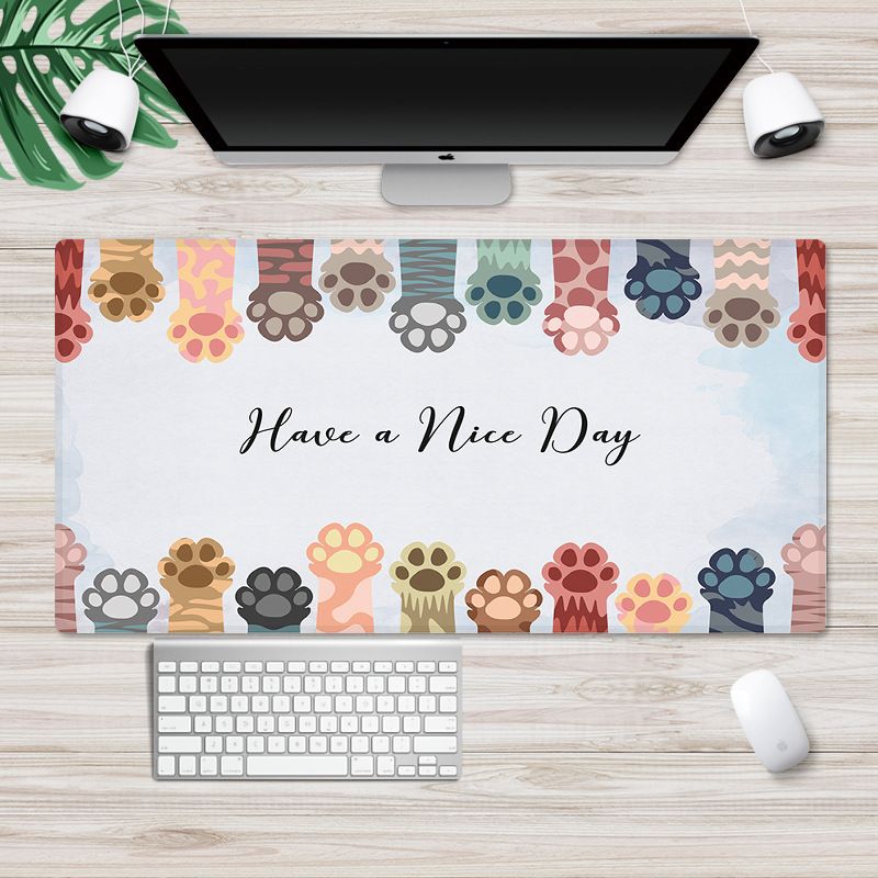 Large locking cartoon game mouse pad can be customized for computer office thickened non slip table pad 
