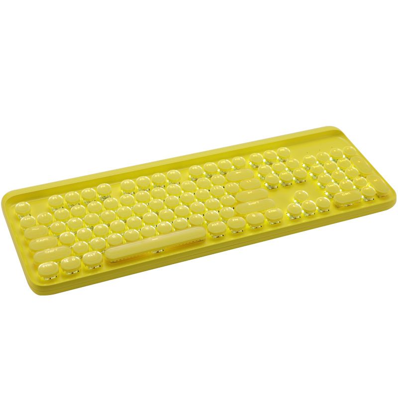 104 key mechanical keyboard crystal punk keycap backlight green axis office game keyboard 