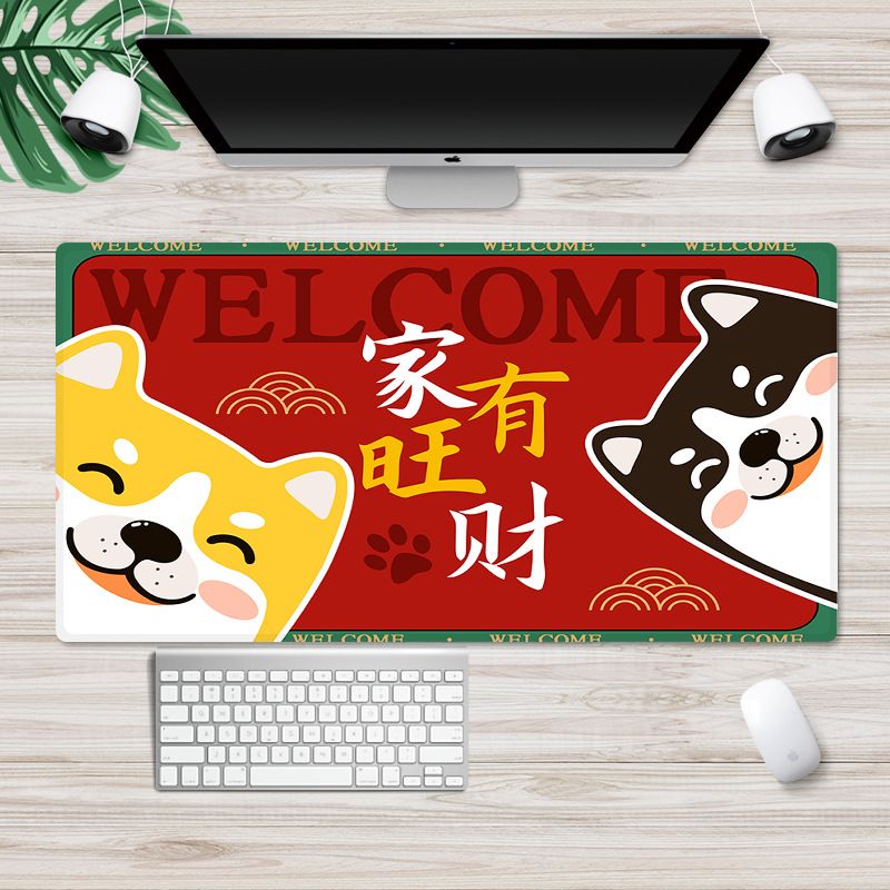 New customized cartoon mouse pad large Internet cafe computer table mat anti skid game mouse pad factory direct sales