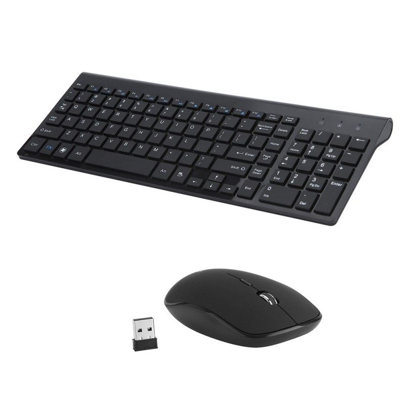 2.4G wireless keyboard and mouse set keyboard and mouse set Mini ultra thin keyboard and mouse set 