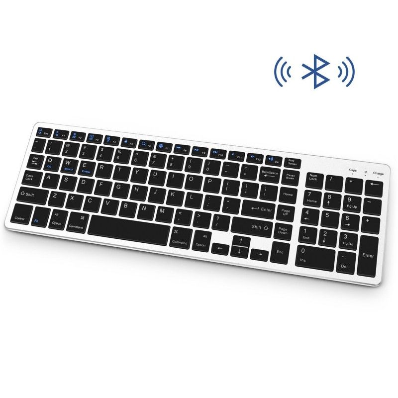 Charging Bluetooth keyboard ultra thin wireless mini iPad tablet mobile phone universal digital charging Bluetooth Keyboard 