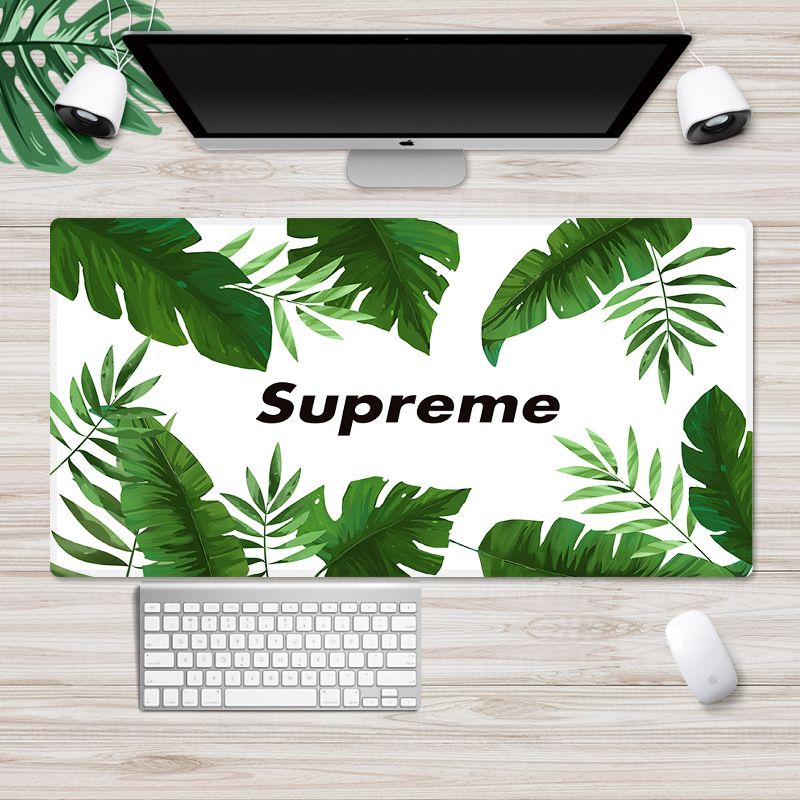 Ins Nordic wind pad mouse pad thickened large lock edge anti slip advertising pad wrapped desk pad white embryo customization 