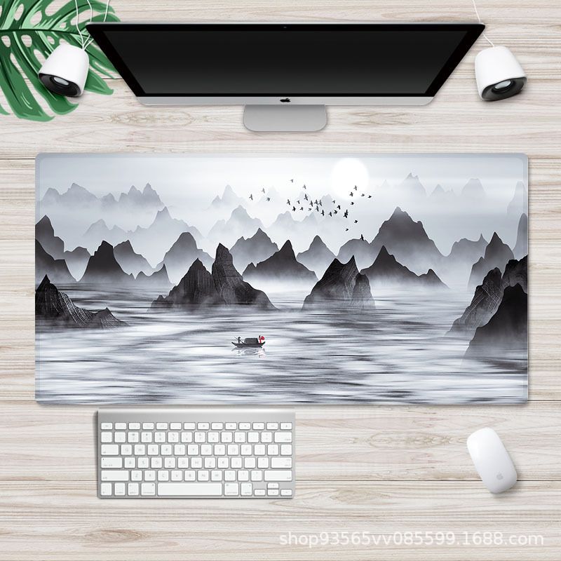 Inside Nordic wind mouse pad large lock edge cartoon game mouse pad can be customized computer desk mat 