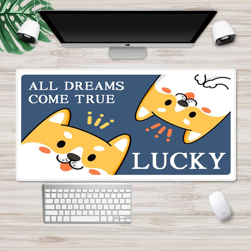 New customized cartoon mouse pad large Internet cafe computer table mat anti skid game mouse pad factory direct sales