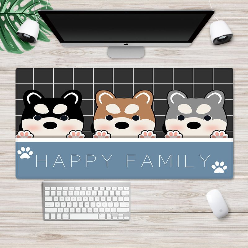 Factory direct sales customized cute cartoon mouse pad large Internet cafe computer desk mat anti-skid game mouse pad 