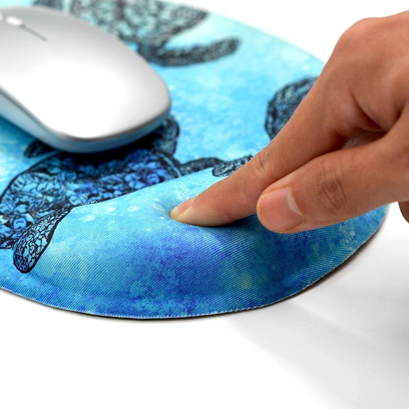 Pu anti slip bottom Lycra cloth face silicone wrist pad wrist support environmental protection silicone wrist pad manufacturer 