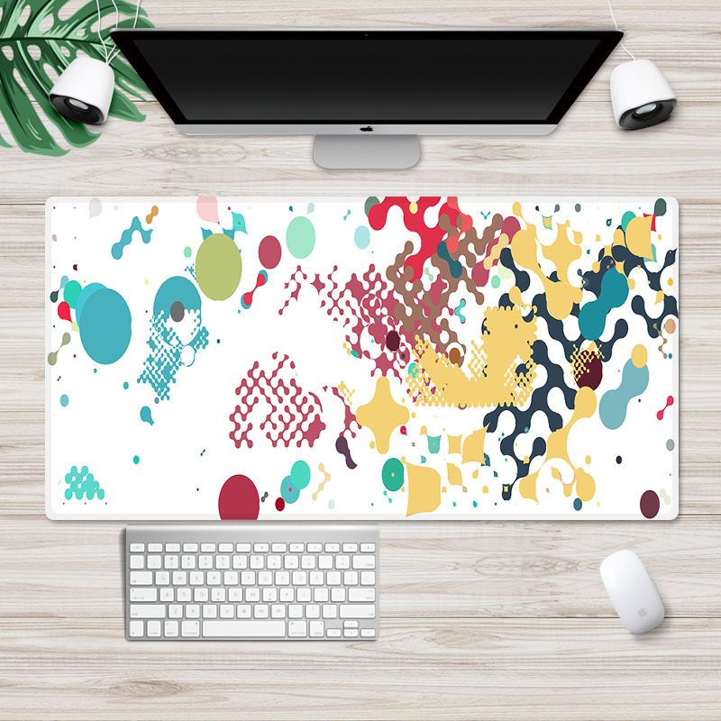 Inside Nordic wind mouse pad large lock edge cartoon game mouse pad can be customized computer desk mat 