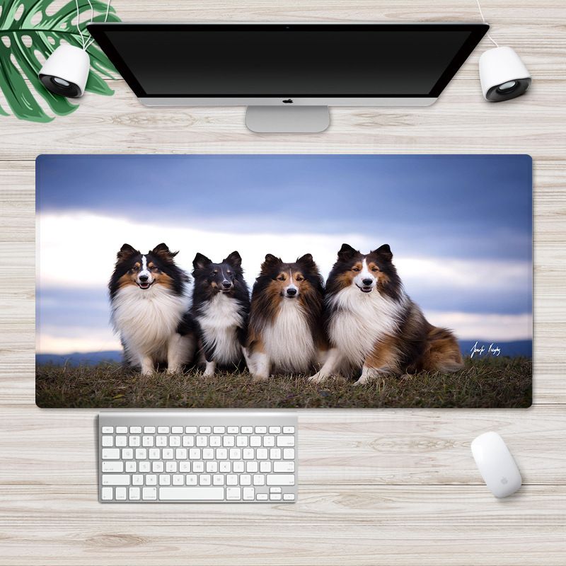 Factory direct sales customized cute cartoon mouse pad large Internet cafe computer desk mat anti-skid game mouse pad 