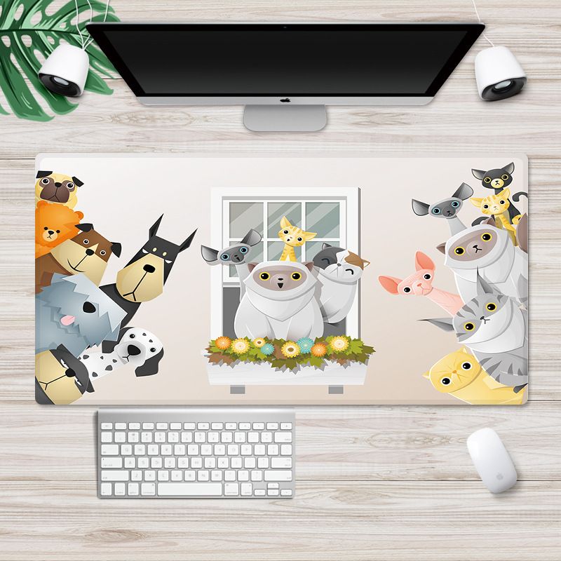 Large locking cartoon game mouse pad can be customized for computer office thickened non slip table pad 