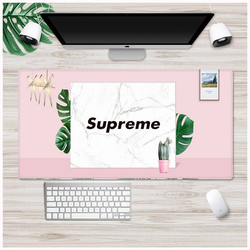 Ins Nordic wind pad mouse pad thickened large lock edge anti slip advertising pad wrapped desk pad white embryo customization 