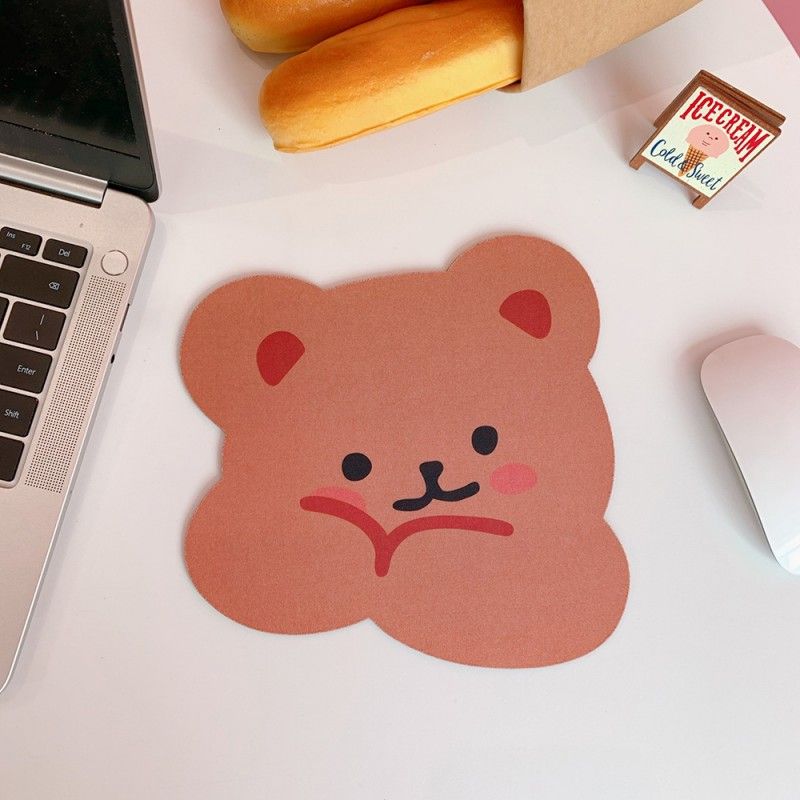 Korean version ins Cartoon Bear mouse pad cute computer student office anti slip waterproof thickened creative desk pad 