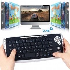 Multimedia keyboard wireless trackball keyboard Mi...