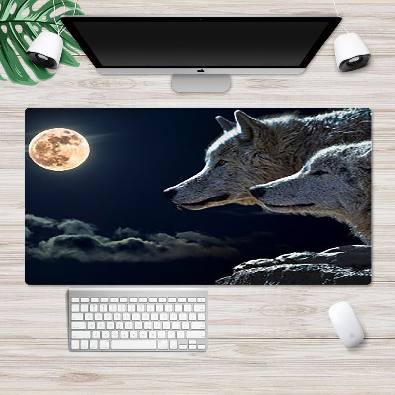 Ins Nordic wind pad mouse pad thickened large lock edge anti slip advertising pad wrapped desk pad white embryo customization 