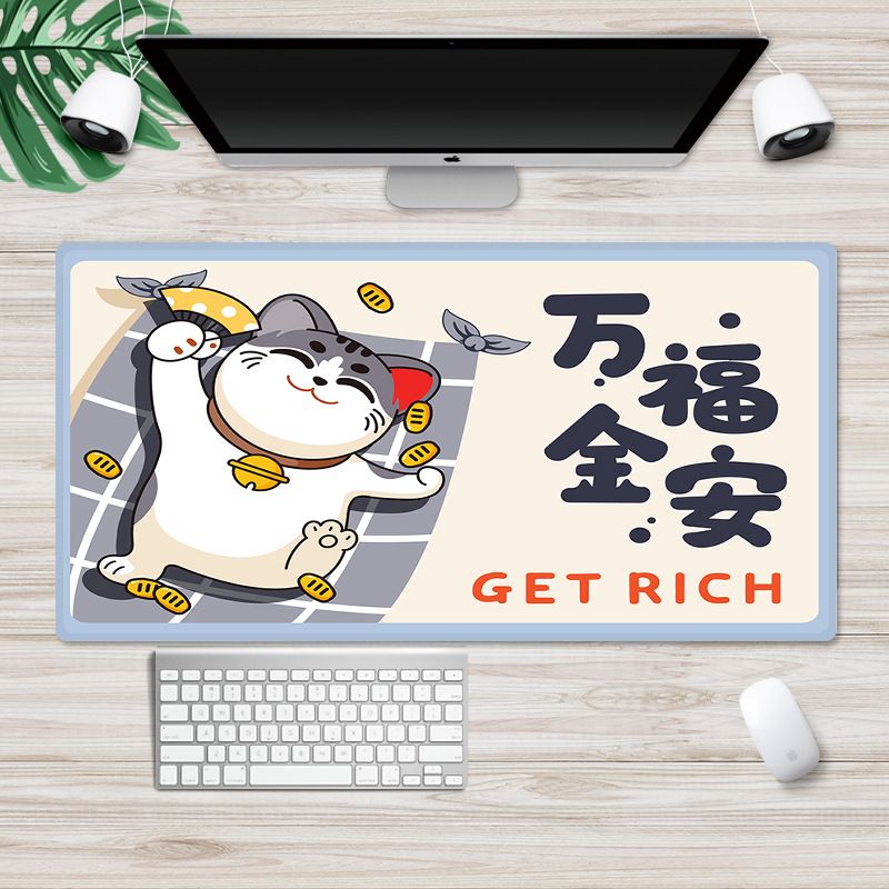 New customized cartoon mouse pad large Internet cafe computer table mat anti skid game mouse pad factory direct sales