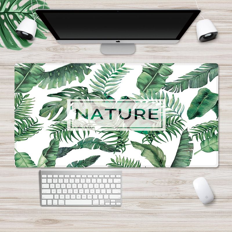 Ins Nordic wind pad mouse pad thickened large lock edge anti slip advertising pad wrapped desk pad white embryo customization 
