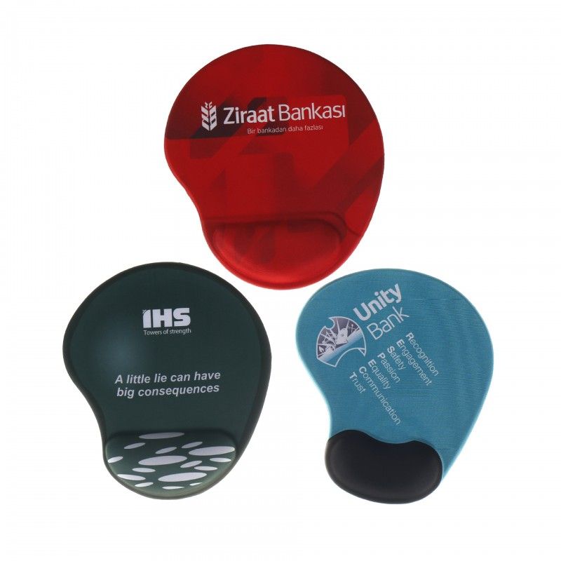 Pu anti slip bottom Lycra cloth face silicone wrist pad environmental protection silicone wrist support gift business office supplies 