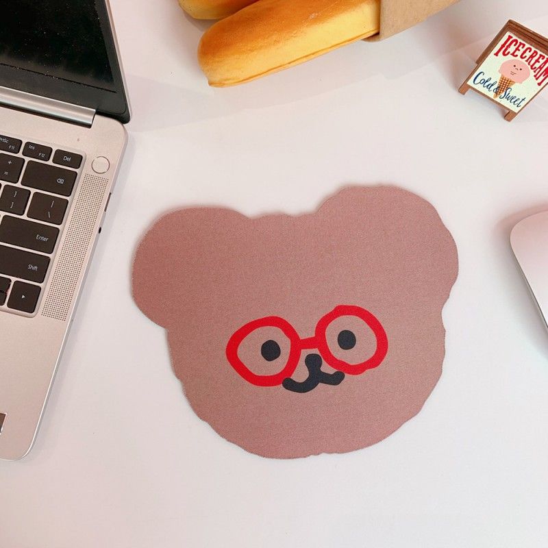 Korean version ins Cartoon Bear mouse pad cute computer student office anti slip waterproof thickened creative desk pad 