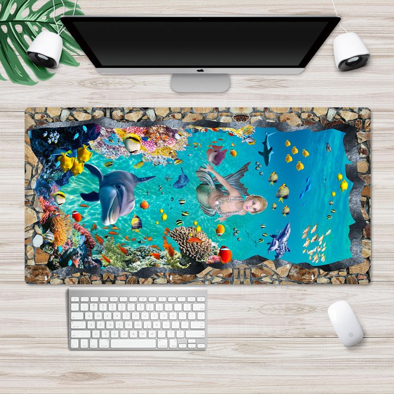 Nordic ins super large 3D mouse pad cute cat wrist pad customized advertising gift mouse pad Game Internet bar 