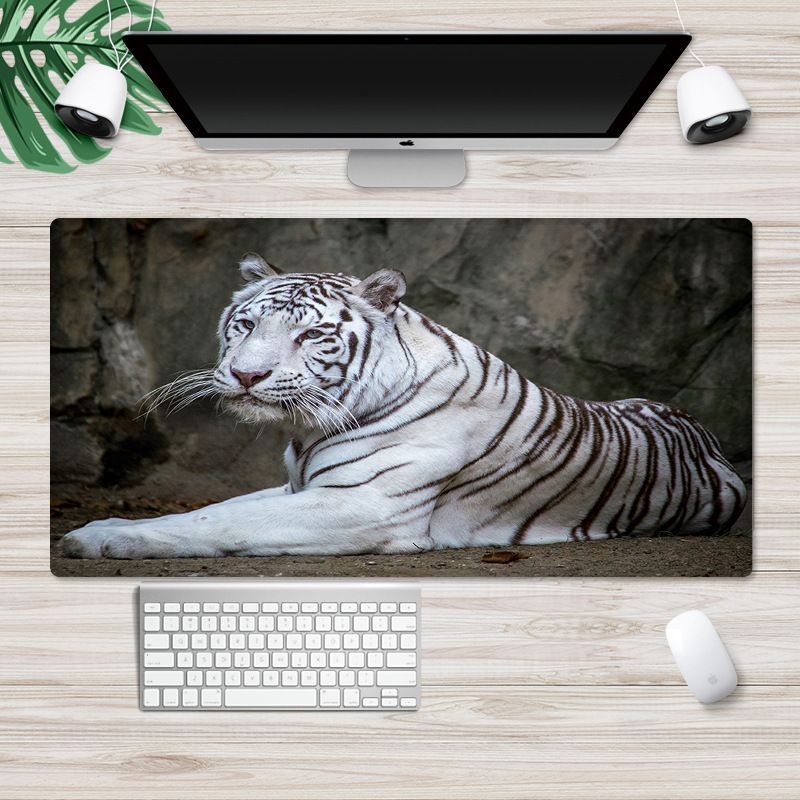 Ins Nordic wind pad mouse pad thickened large lock edge anti slip advertising pad wrapped desk pad white embryo customization 