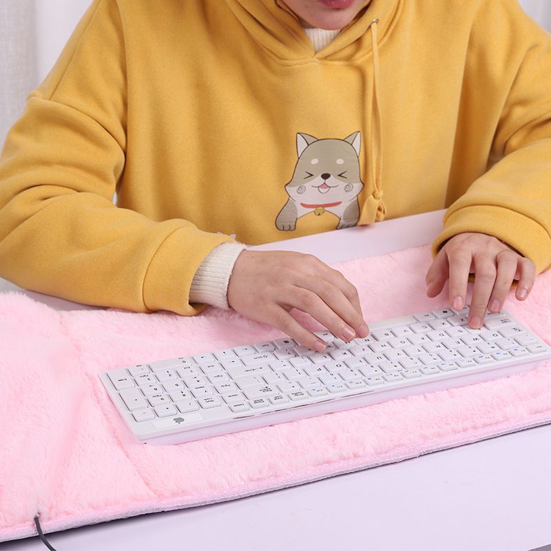 Plush mouse pad Plush warm desk keyboard pad laptop pad office desk pad customized wholesale 