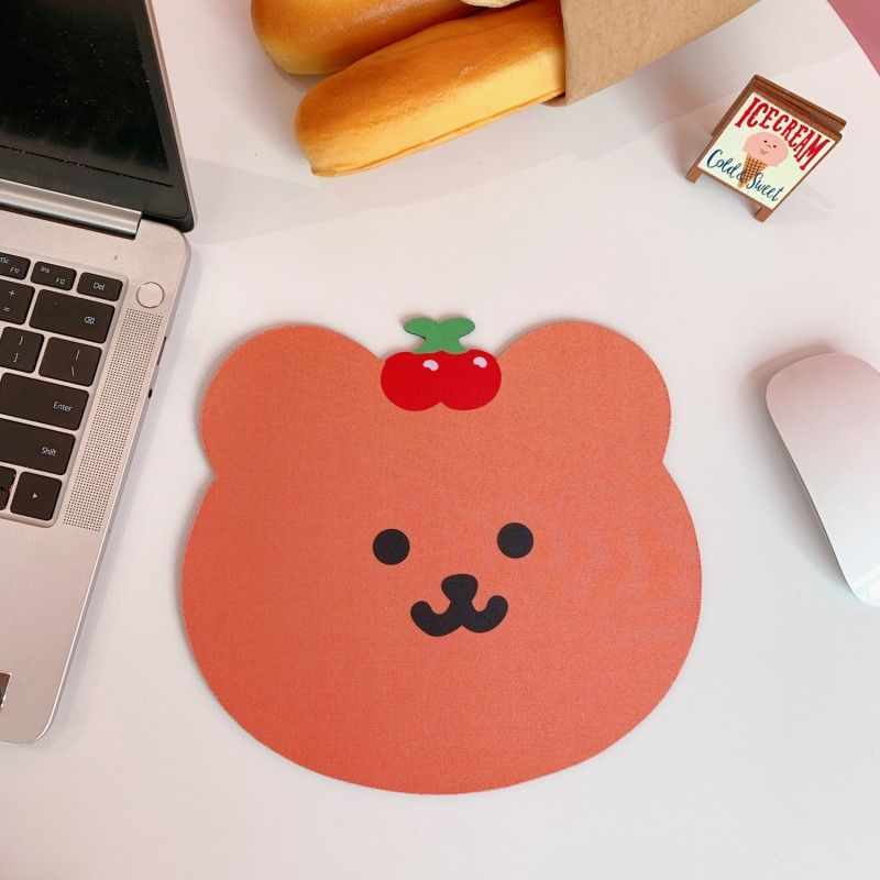 Korean version ins Cartoon Bear mouse pad cute computer student office anti slip waterproof thickened creative desk pad 