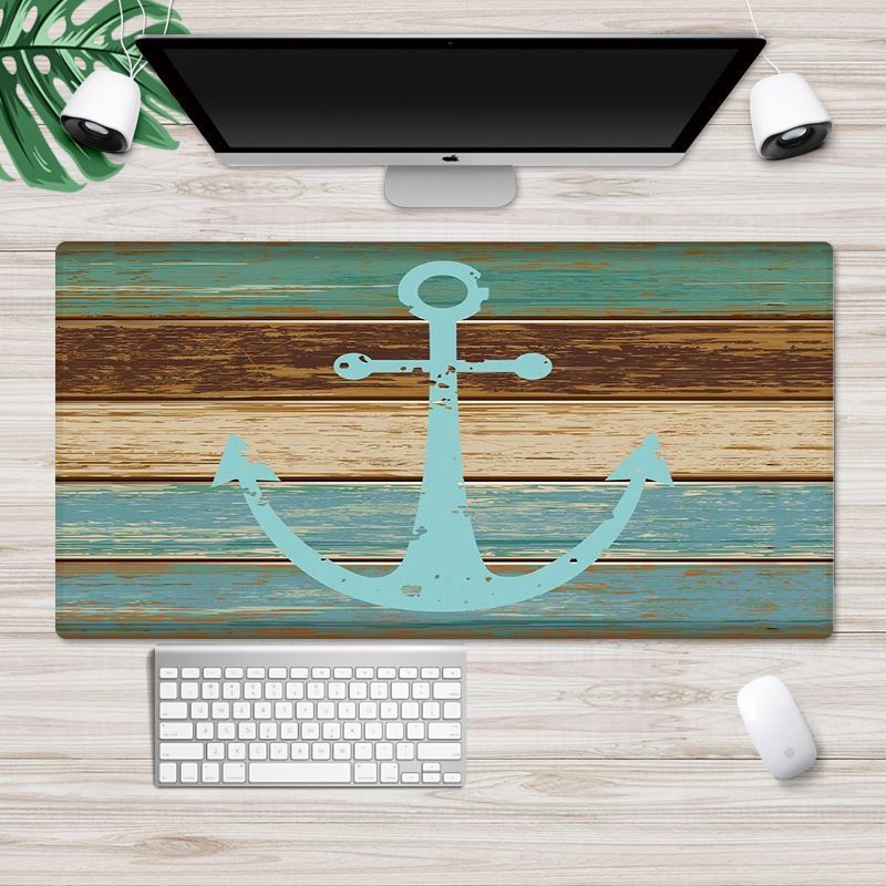 Ins Nordic wind pad mouse pad thickened large lock edge anti slip advertising pad wrapped desk pad white embryo customization 