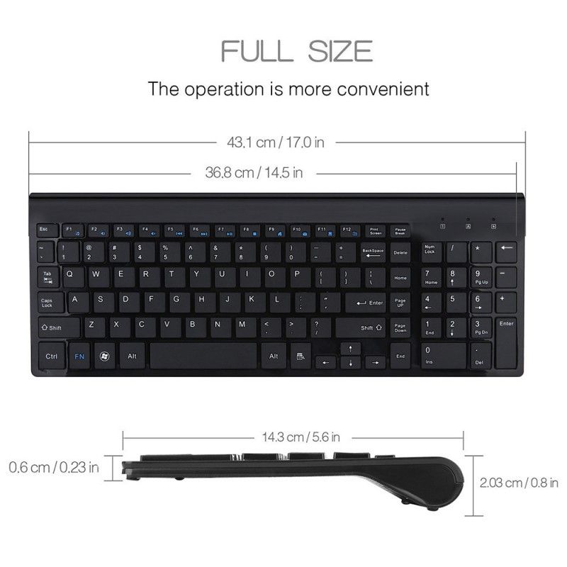 2.4G wireless keyboard and mouse set keyboard and mouse set Mini ultra thin keyboard and mouse set 