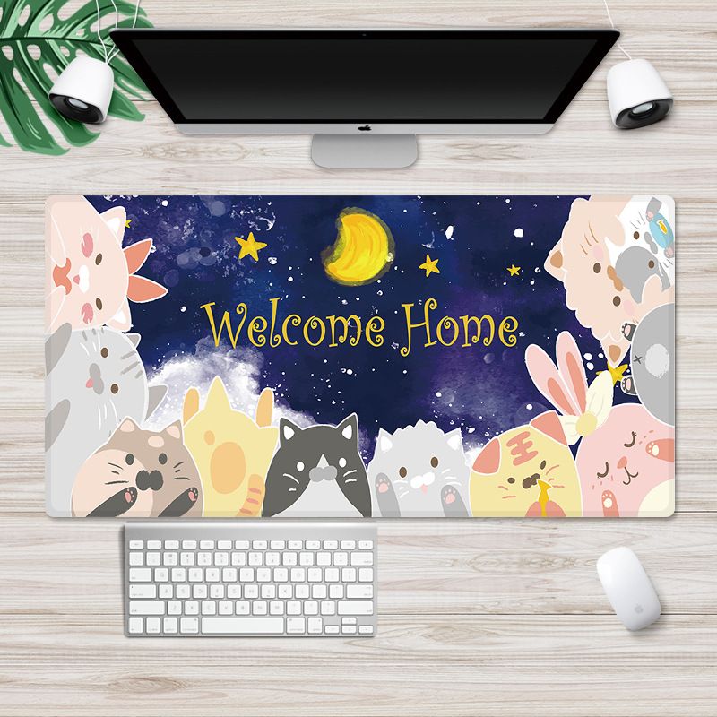 Factory direct sales customized cute cartoon mouse pad large Internet cafe computer desk mat anti-skid game mouse pad 