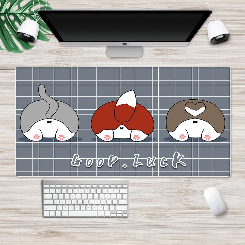Factory direct sales customized cute cartoon mouse pad large Internet cafe computer desk mat anti-skid game mouse pad 