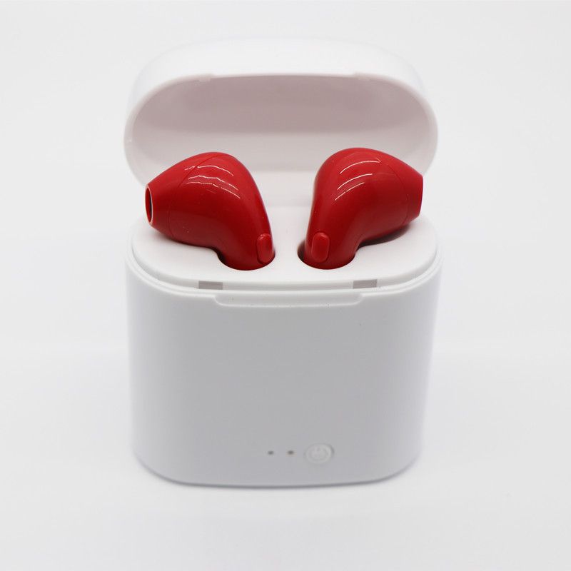 I7stws Bluetooth headset 5.0 binaural band charging bin new wireless cross border foreign trade earplug manufacturer direct sales 