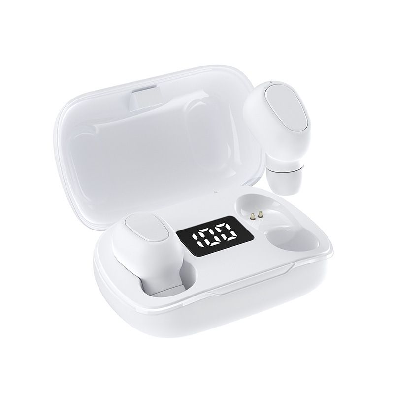 L21pro digital display Bluetooth headset 5.0 with charging bin new display business true stereo running volume pair of ears 