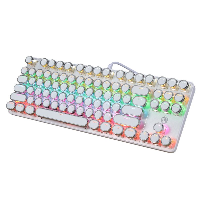 917 word punk mechanical keyboard 87 key game office keyboard 