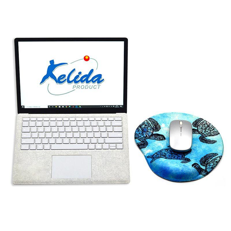 Pu anti slip bottom Lycra cloth face silicone wrist pad wrist support environmental protection silicone wrist pad manufacturer 