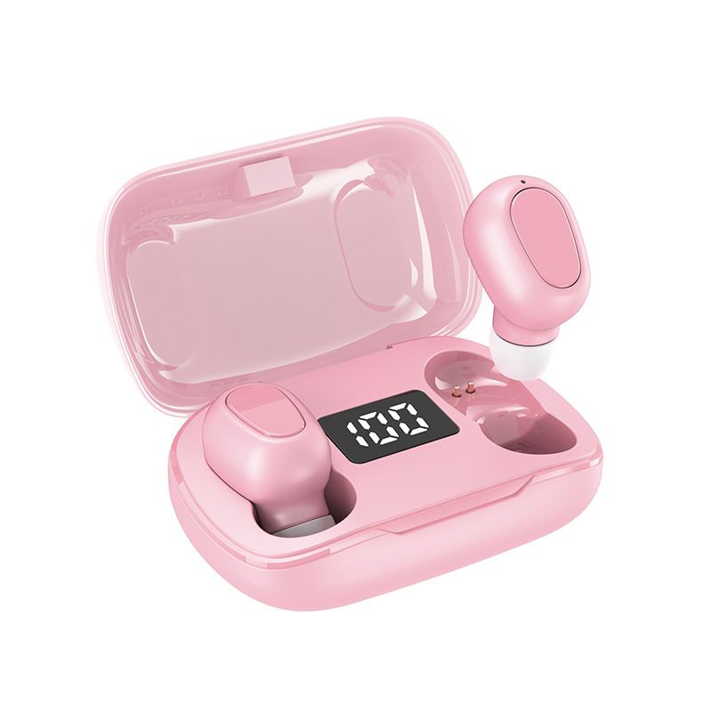 L21pro digital display Bluetooth headset 5.0 with charging bin new display business true stereo running volume pair of ears 