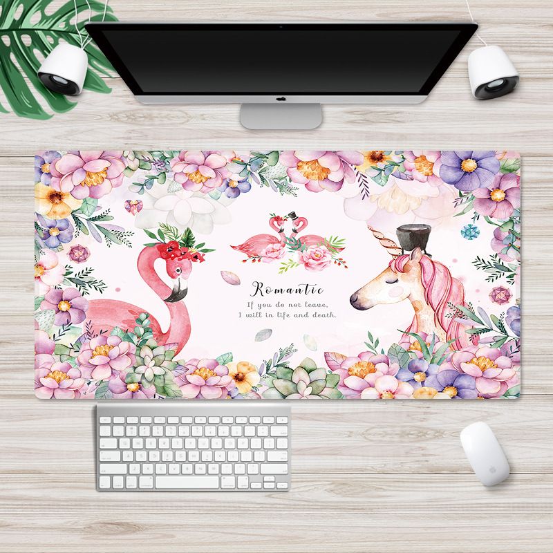 Large locking cartoon game mouse pad can be customized for computer office thickened non slip table pad 