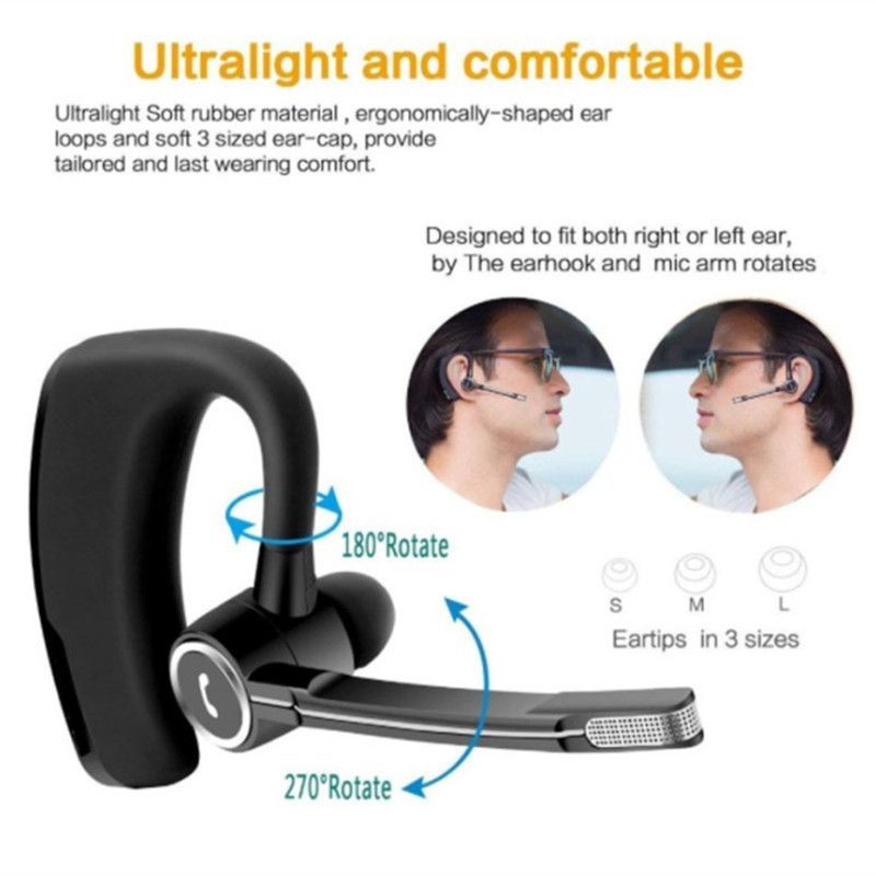 V8s Bluetooth headset new business v9csr voice control hanging ear in ear private model factory direct sales 