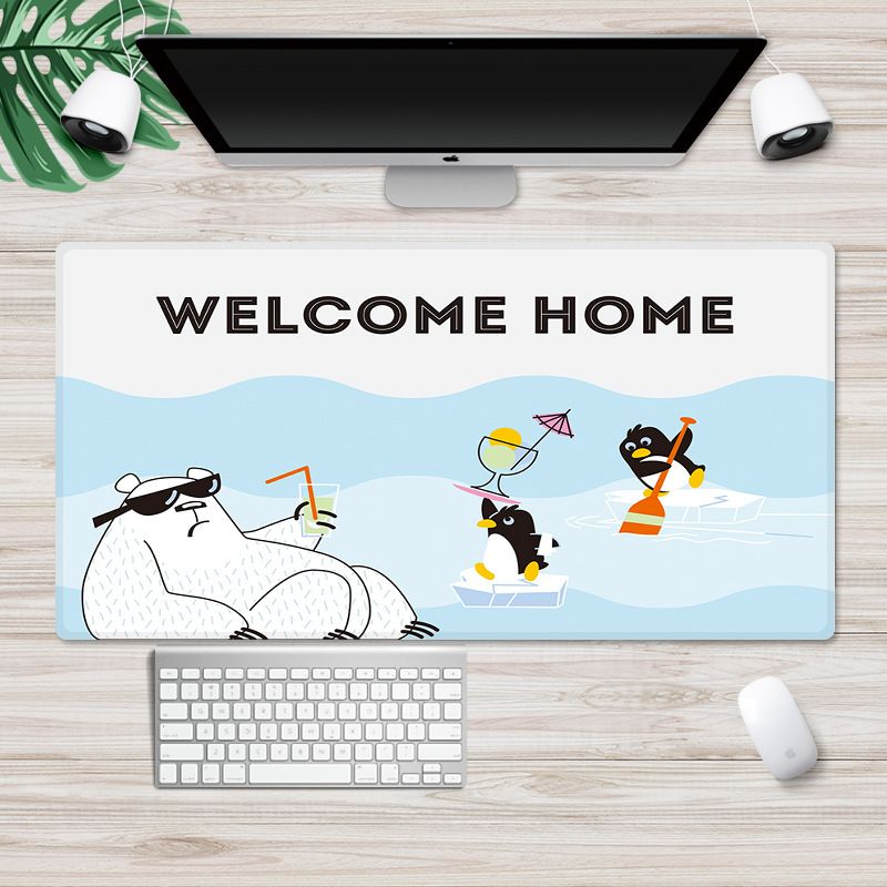 Large locking cartoon game mouse pad can be customized for computer office thickened non slip table pad 