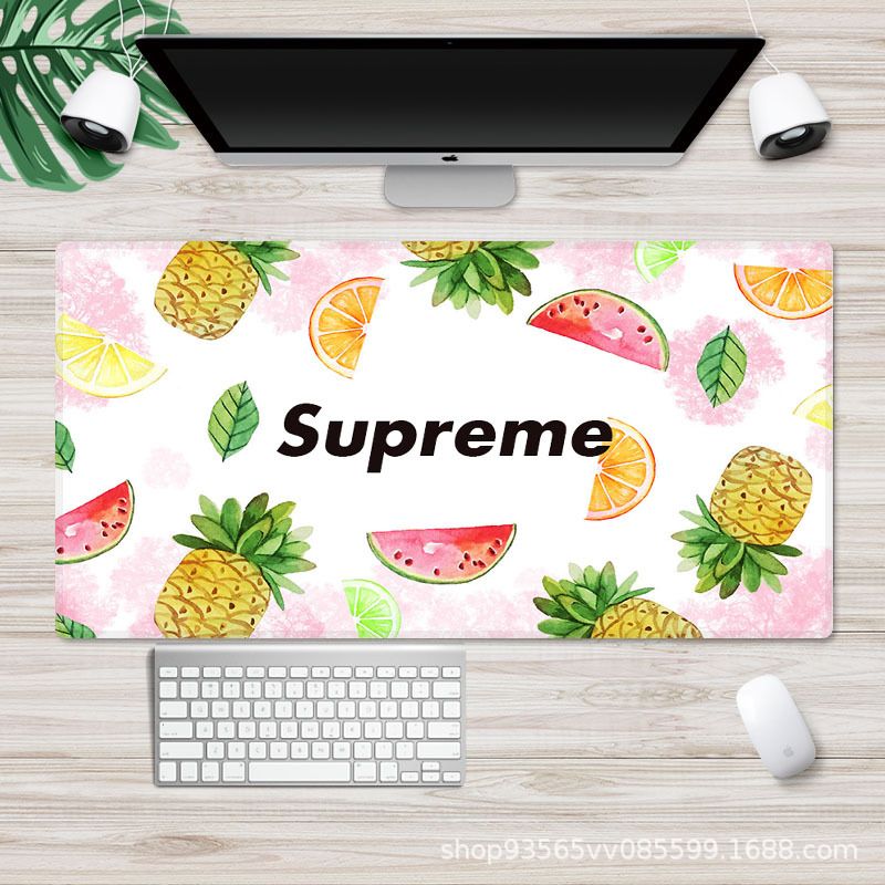 Nordic Green Plant lengthens waterproof mouse pad thickens lock game mouse pad to customize 