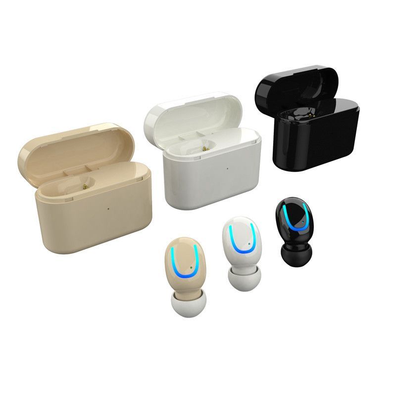 Q26 Bluetooth headset new HBQ Wireless Mini Mini invisible earplug type sports one ear band charger 