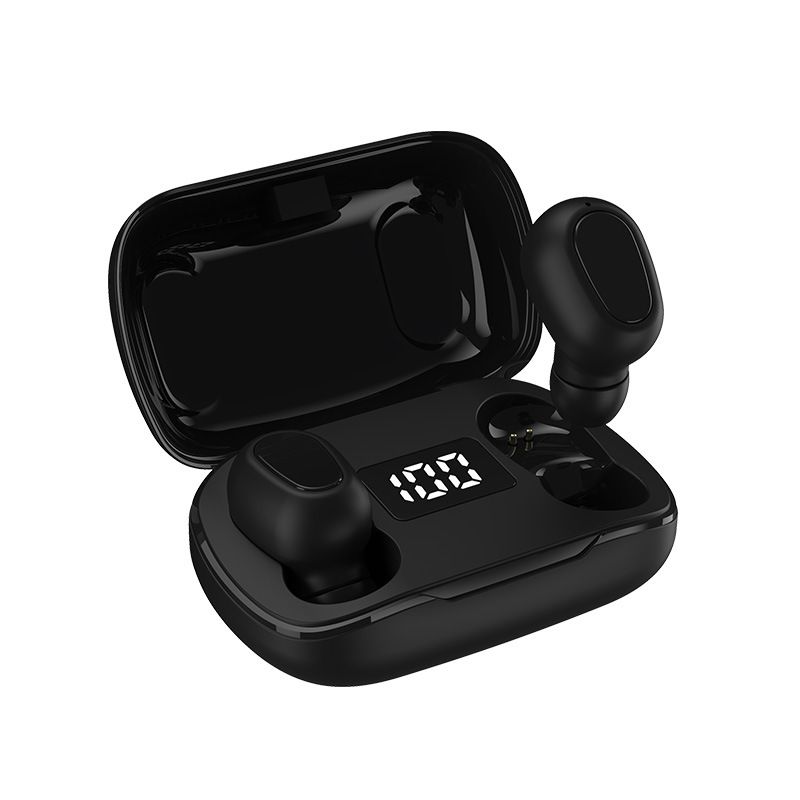 L21pro digital display Bluetooth headset 5.0 with charging bin new display business true stereo running volume pair of ears 