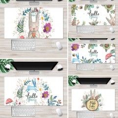Ins Nordic mouse pad flower plant mouse pad large ...