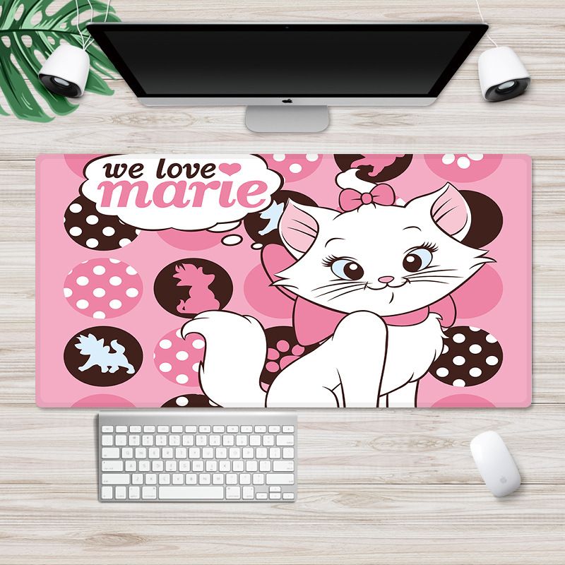 Factory direct sales customized cute cartoon mouse pad large Internet cafe computer desk mat anti-skid game mouse pad 