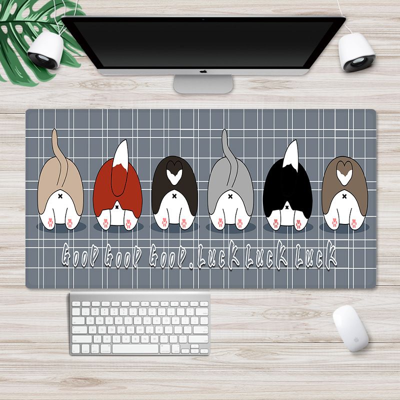 Factory direct sales customized cute cartoon mouse pad large Internet cafe computer desk mat anti-skid game mouse pad 