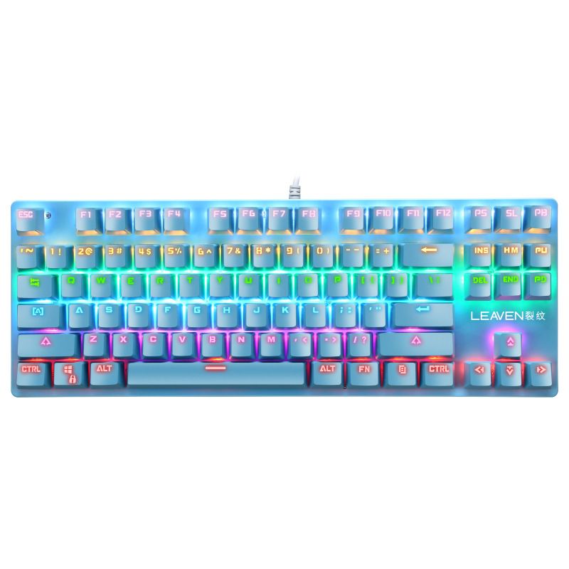 K550 green axis mechanical keyboard electronic competition USB luminous game keyboard real machinery cross border direct sales 