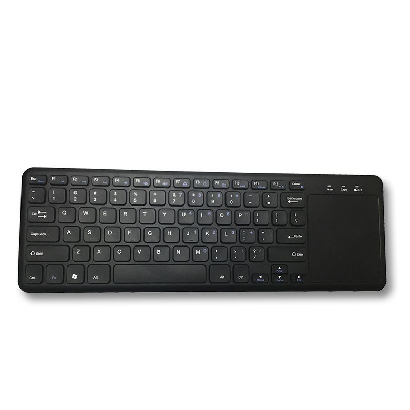 Factory new dual system wireless 2.4G with touch Bluetooth ultra thin keyboard with touch pad 