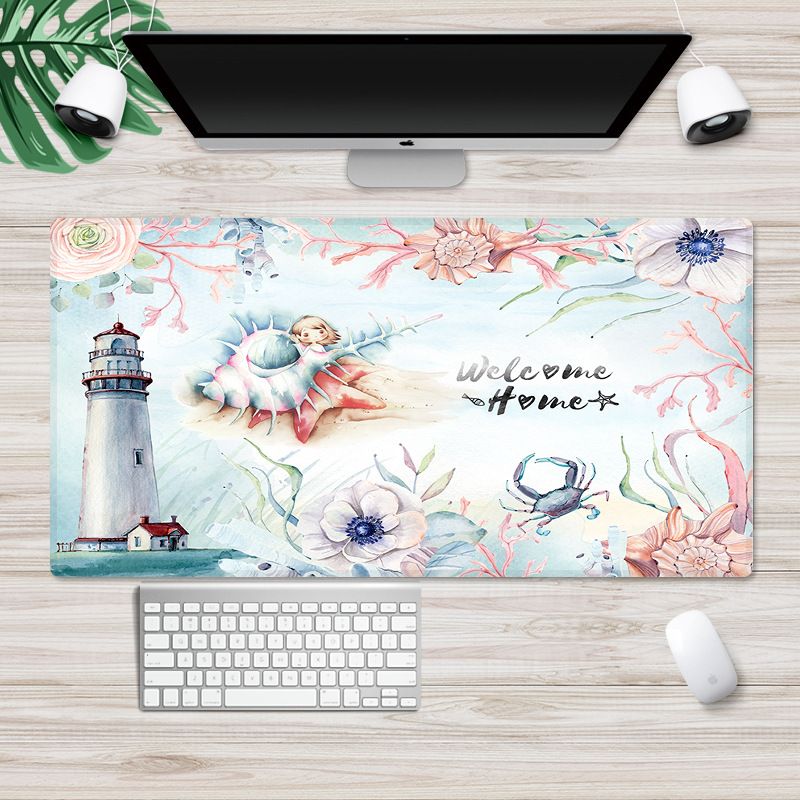 Large locking cartoon game mouse pad can be customized for computer office thickened non slip table pad 