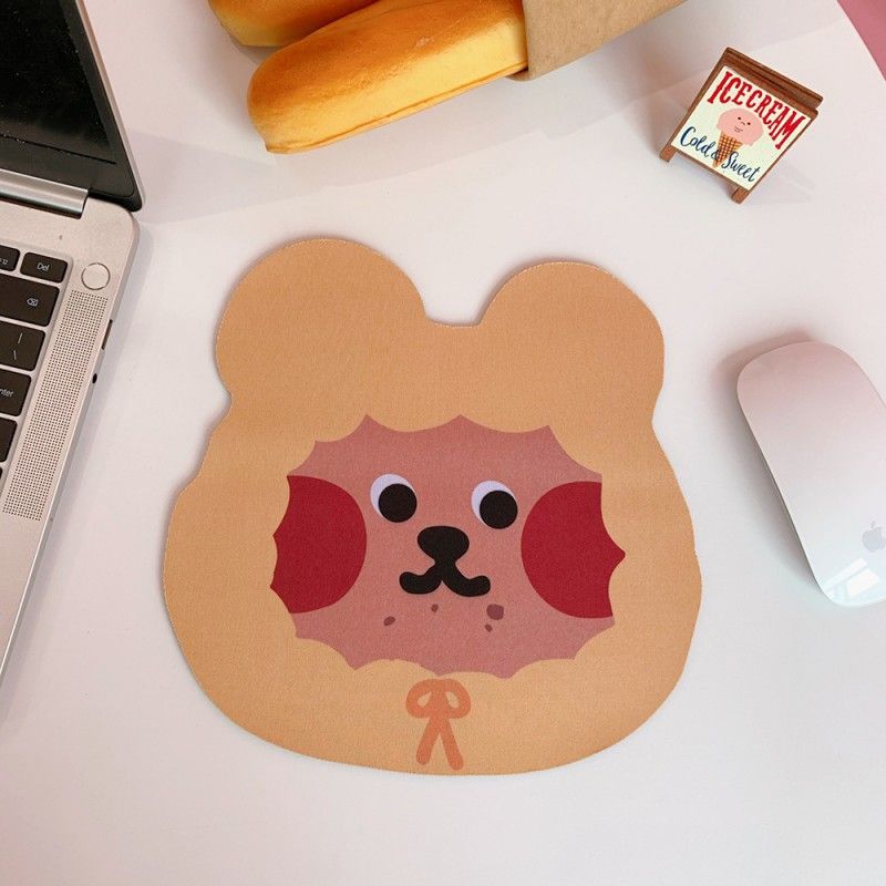 Korean version ins Cartoon Bear mouse pad cute computer student office anti slip waterproof thickened creative desk pad 